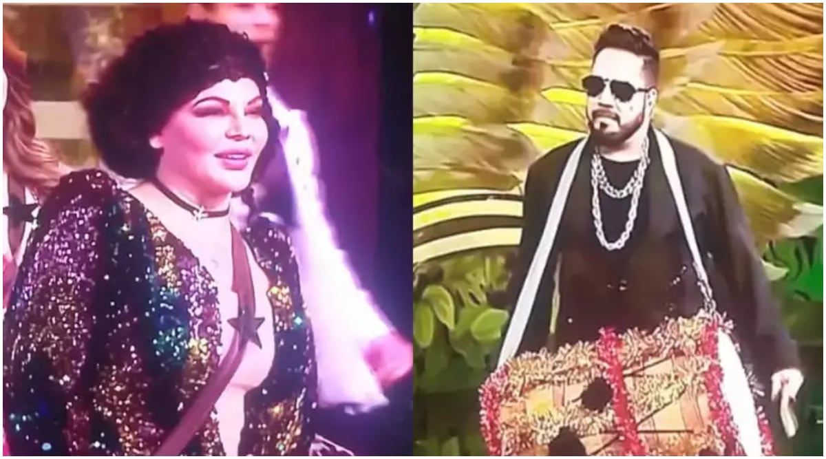 Rakhi Sawant kaget melihat Mika Singh di Bigg Boss Weekend ka Vaar, Salman Khan menarik kakinya: ‘Favoritmu ada di sini’