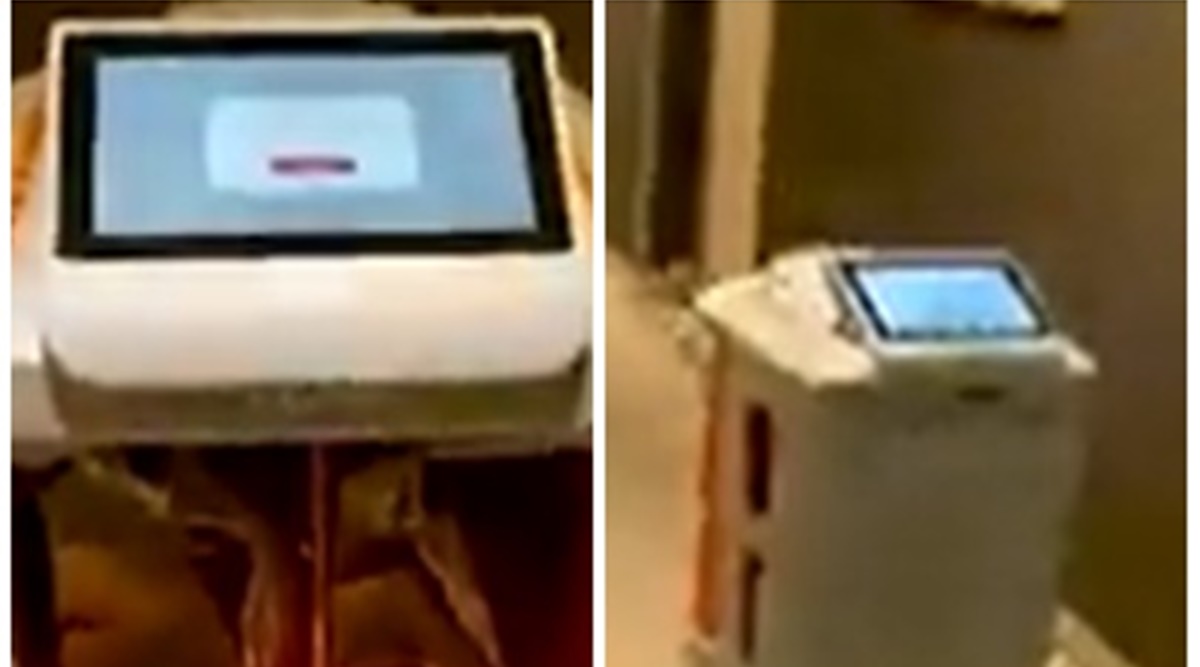 Watch: Room service robot delivers food at Winter Olympics