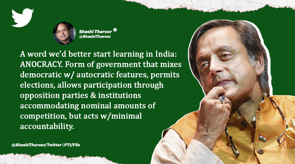 Shashi Tharoor, word of the day, Centre, election, election in five states, UP election, Punjab election, Manipur election, Goa election, Uttarakhand election, BJP, Congress, indian express