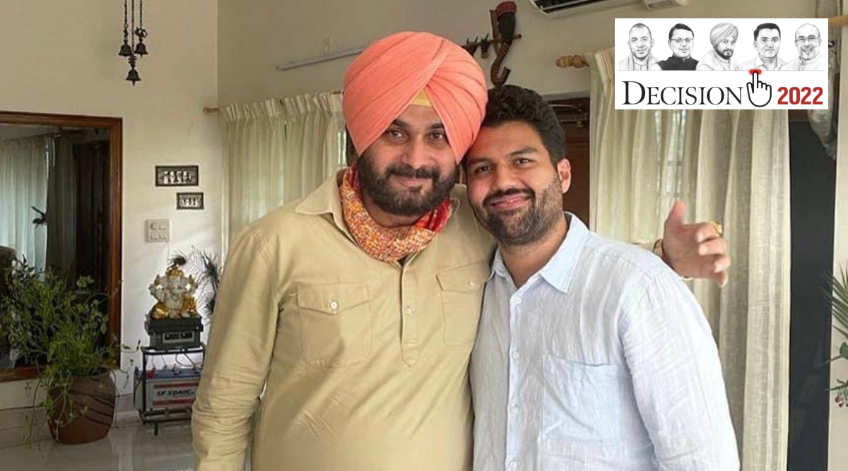 Navjot Singh Sidhu and  Smit Singh Mann. (File)
