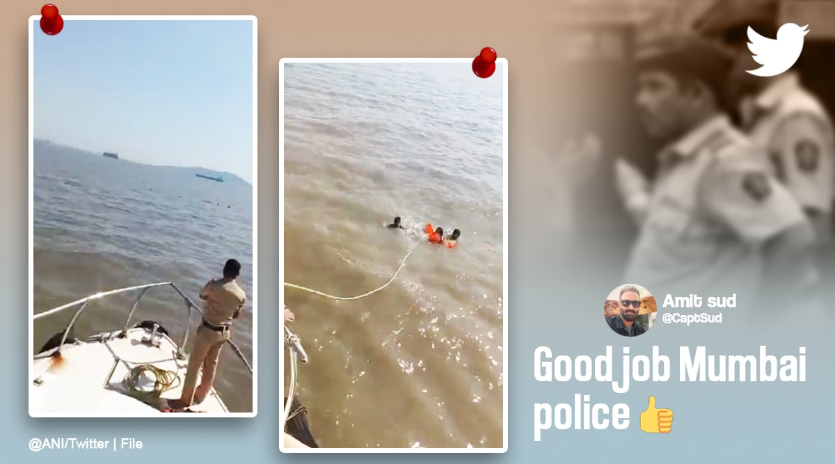 ‘Very Good Job’: Mumbai Cops Win Praise For Rescuing Drowning Woman ...