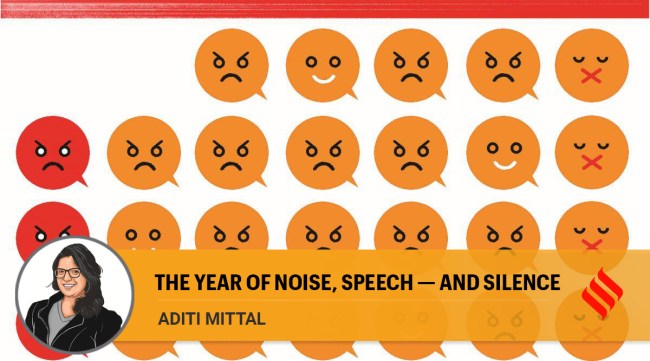 The silence of our elected leaders who have not said one word to condemn the hate speech and the riots, the silent acquiescence of our police forces as they lathi-charge people who demand action against hate, instead of the ones who spread it. (Illustration: C R Sasikumar)