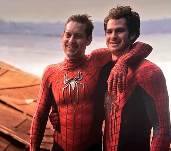 Tobey Maguire's Spider-Man and Hugh Jackman's Wolverine in