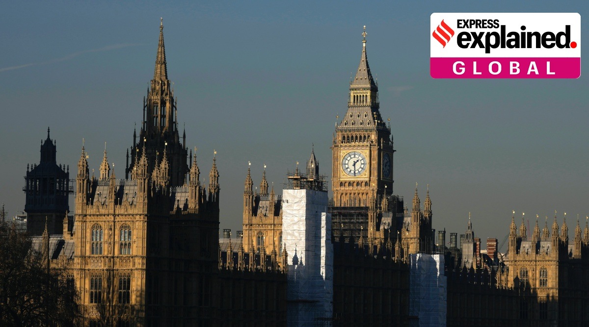 A view of Parliament in Westminster in London, Friday, Jan. 14, 2022. (AP Photo)
