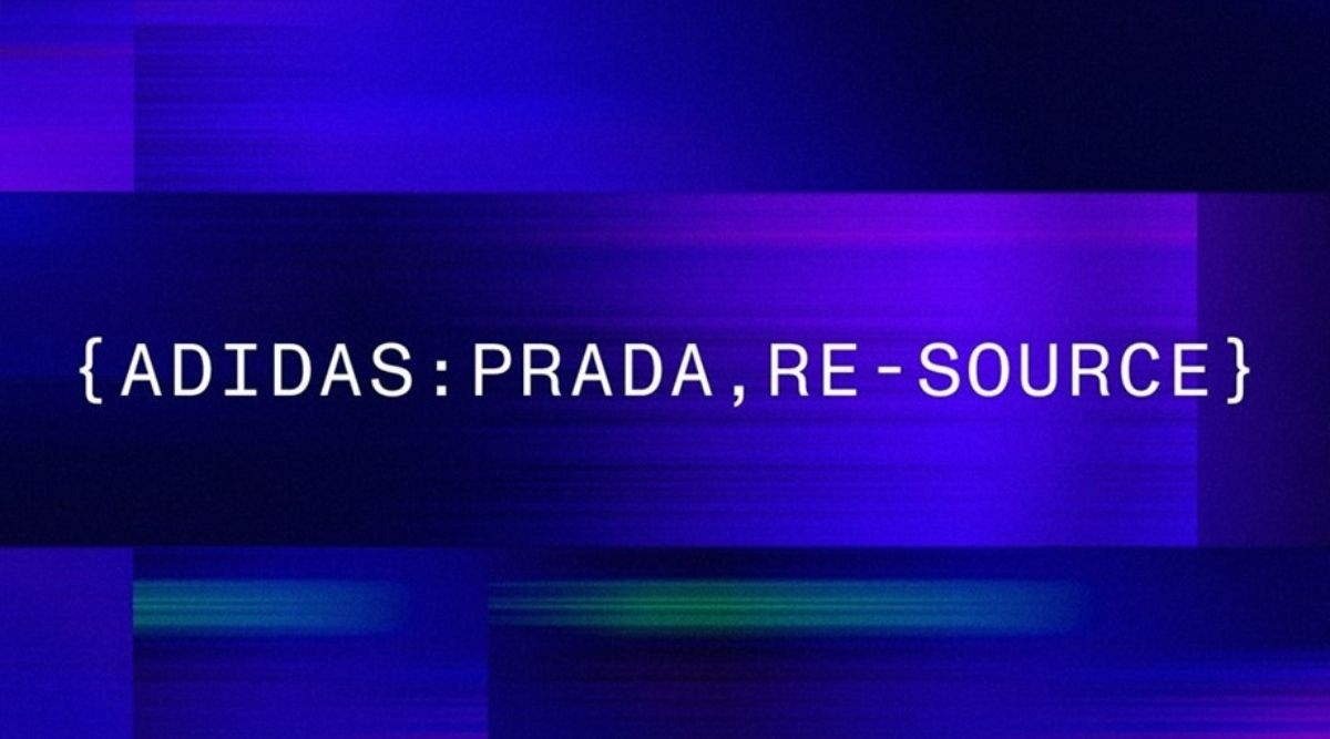 The two brands unveil the adidas for Prada re-source project in collaboration with digital artist Zach Lieberman. (Photo: Adidas)