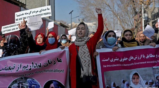 Afghan women's rights activists continued to fight for their rights under the Taliban regime. (Source: DW)