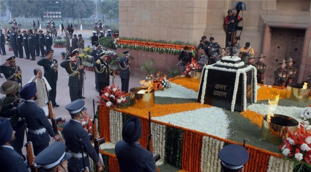 “The flame of the Amar Jawan Jyoti is not being extinguished. It is being merged with the flame at the National War Memorial," government sources said. (Express photo)