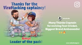 Virat Kohli resigns as Test skipper, Virat Kohli, Amul Topical, Indian Express