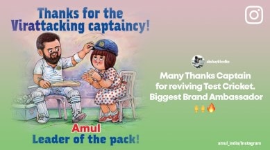 Leader of the pack&#39;: Amul&#39;s tribute to Virat Kohli as he steps down as Test  captain | Trending News,The Indian Express