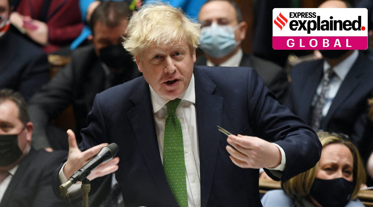 British Prime Minister Boris Johnson speaks during the weekly question time debate at Parliament in London, Britain, January 19, 2022. (Photo: UK Parliament/Jessica Taylor/Handout via REUTERS)
