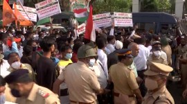 Mumbai: BJP, Bajrang Dal workers protest move to 'rename' sports complex after Tipu Sultan