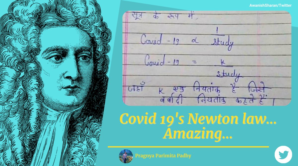 Newton’s fourth law in corona times Student explains how Covid19