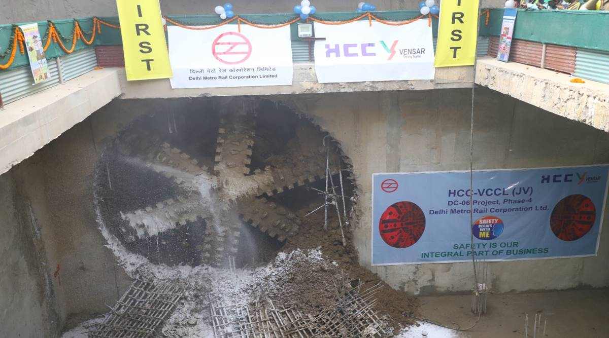 Delhi: First tunnelling stretch of Metro Ph-IV completed | Delhi News ...