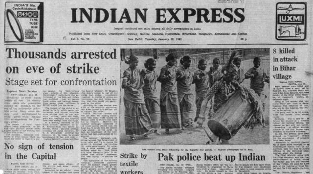 Trade union strike, nationwide industrial strike, 40 years ago, trade union strike 1982, World Bank, A W Clausen, James Charles Ray, indian express