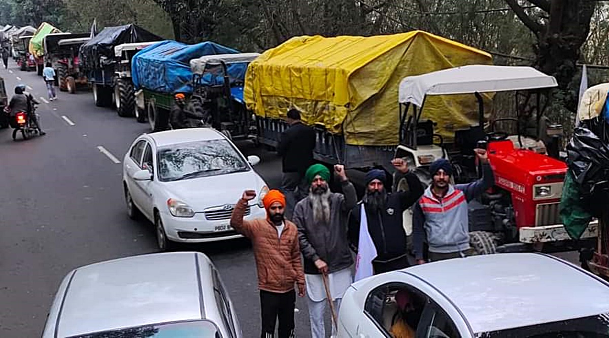 Ahead of PM Modi&#39;s Punjab rally, farmers block three approach roads for  over 12 hours | Cities News,The Indian Express