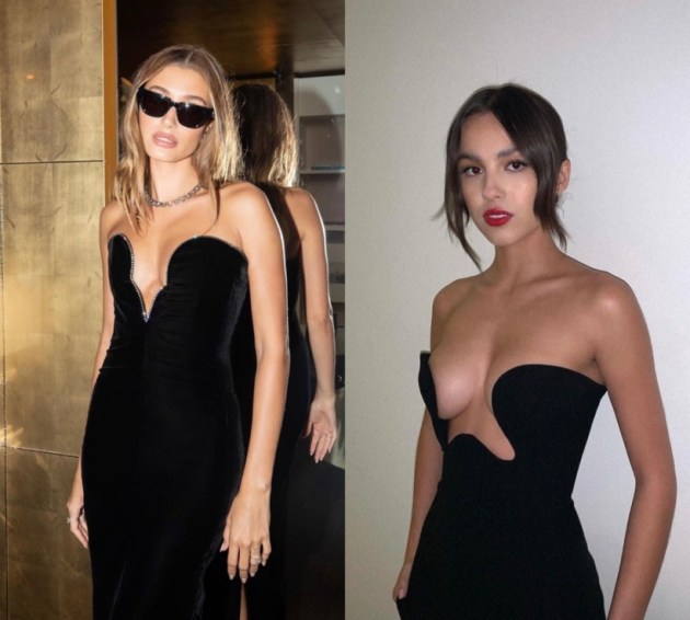 hailey bieber, olivia rodrigo