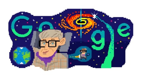 Stephen Hawking, Stephen Hawking Google Doodle, Google Doodle today, Indian Express