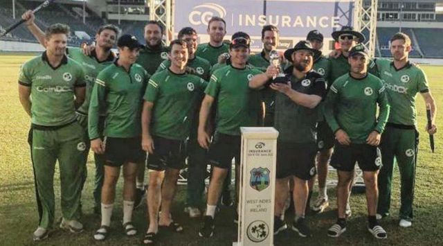 The victorious Ireland cricket team. (Twitter/ Cricket Ireland)