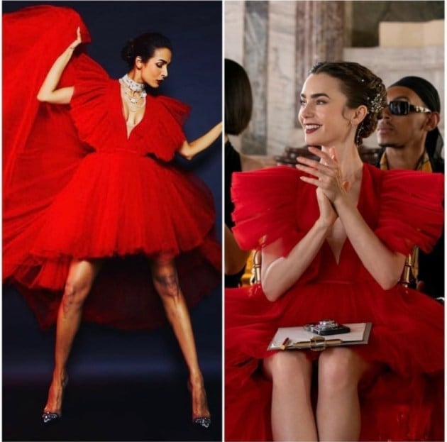 malaika arora, lily collins