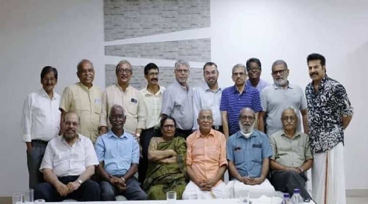 Mammooty with Maharajas college batchmates