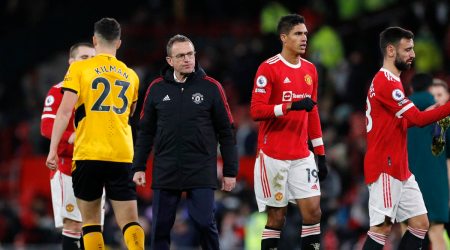 Manchester United interim manager Ralf Rangnick after the match (Source: Reuters)