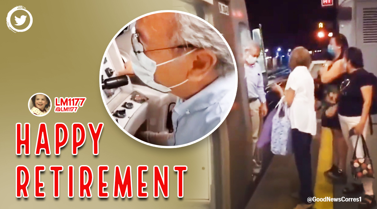 El conductor del metro chileno recibe una cálida despedida tras anunciar su retiro.  Aquí está el vídeo