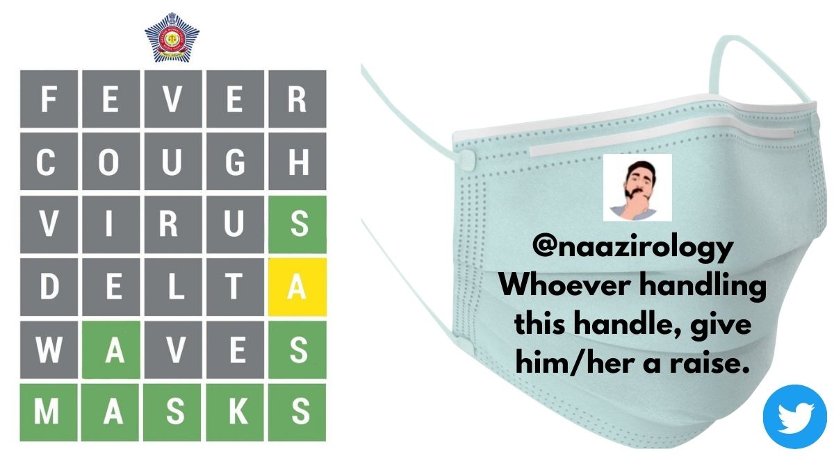 Mumbai Police takes on Covid19 with Wordle, followers say