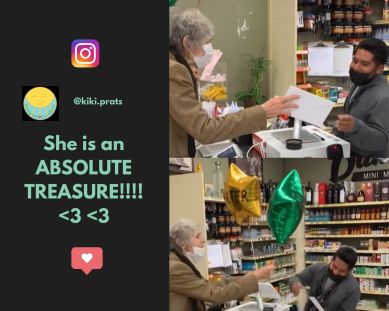 lottery win, good news, 86 year old shares lottery win with cashier, indian express