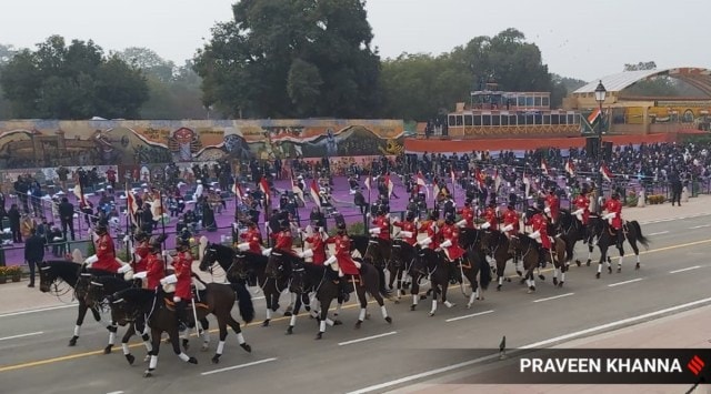 Republic Day Parade beings at Rajpath in New Delhi on Wednesday. (Express Photo by Praveen Khanna)