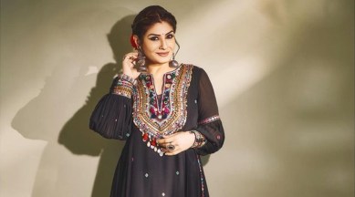 Xxnx Raveena Tandon - Raveena Tandon loves to wear bling; these looks are proof | The Indian  Express