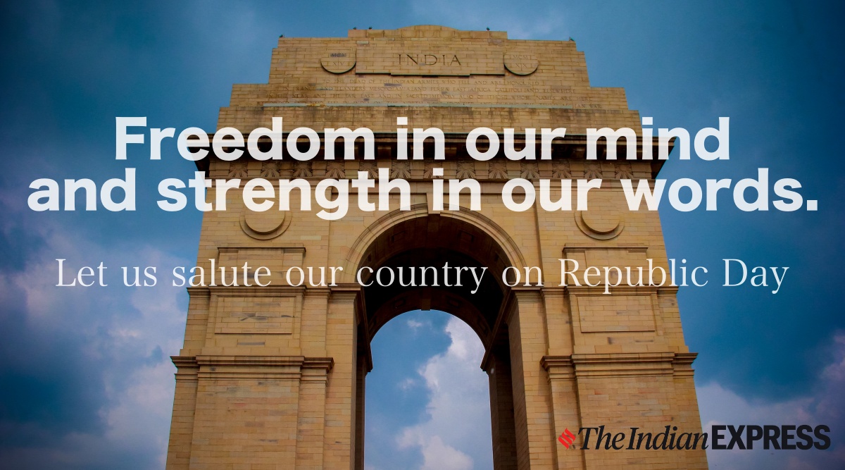 india gate, republic day wish