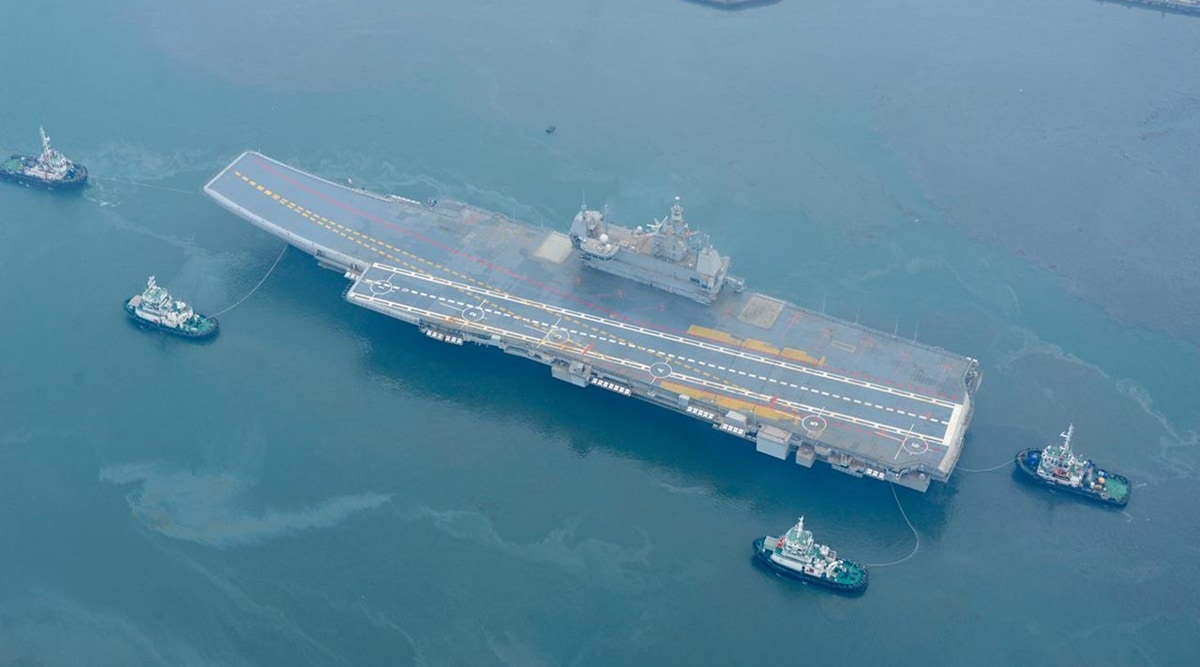 India's first indigenous aircraft carrier begins another phase of sea  trials | India News,The Indian Express