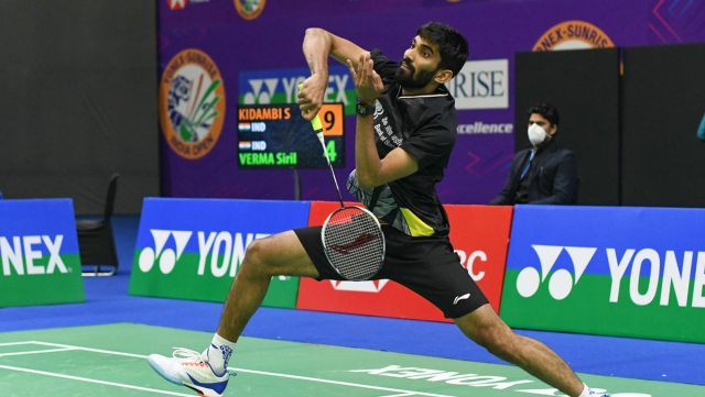 Kidambi Srikanth in action.