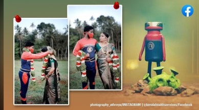 Minnal Murali, Minnal Murali save the date, wedding, Kerala, Tovino Thomas, covid, indian express