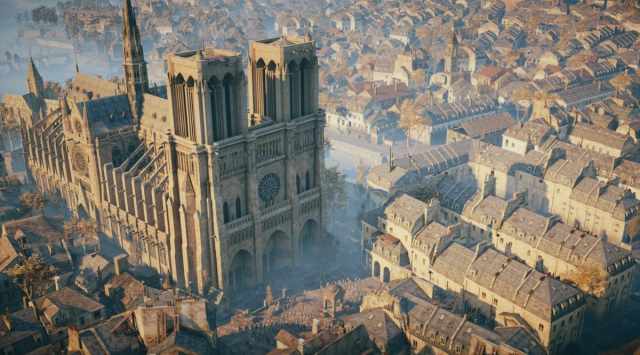 Ubisoft is creating a firefighting VR game based on the Notre-Dame incident. (Image credit: Assassin's Creed Unity)