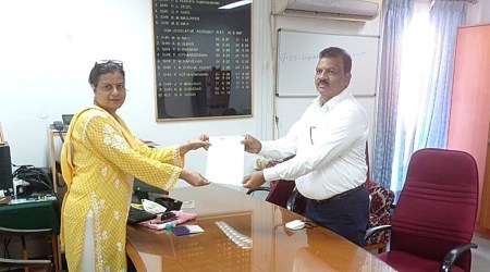 Wilfred Dsa submits his resignation as MLA of Nuvem constituency in Goa. (Photo: Facebook)