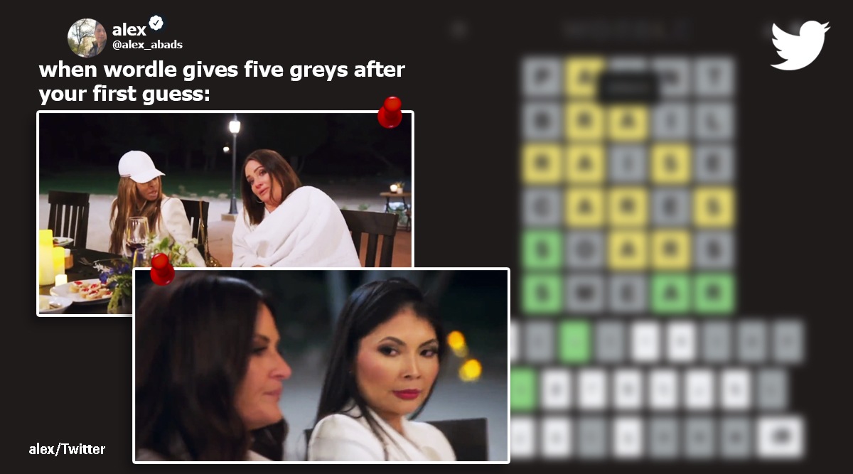 wordle, wordle word of the day, wordle 219, wordle 2019 x memes, tough wordle memes, viral news, indian express