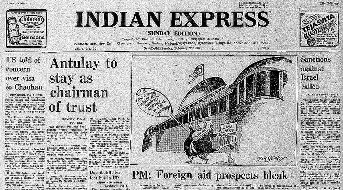India, Prime Minister Indira Gandhi, 1982, World Bank, Indira Pratibha Pratishthan, UNGA, Israel, indian express 1982, indian express