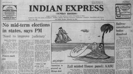 Andhra Pradesh, Indira Gandhi, Jagan Nath Kaushal, All Assam Students Union, Court Fee Abolition, Mid-term Polls, Indian Express, Editorial, Opinion, Forty Years Ago