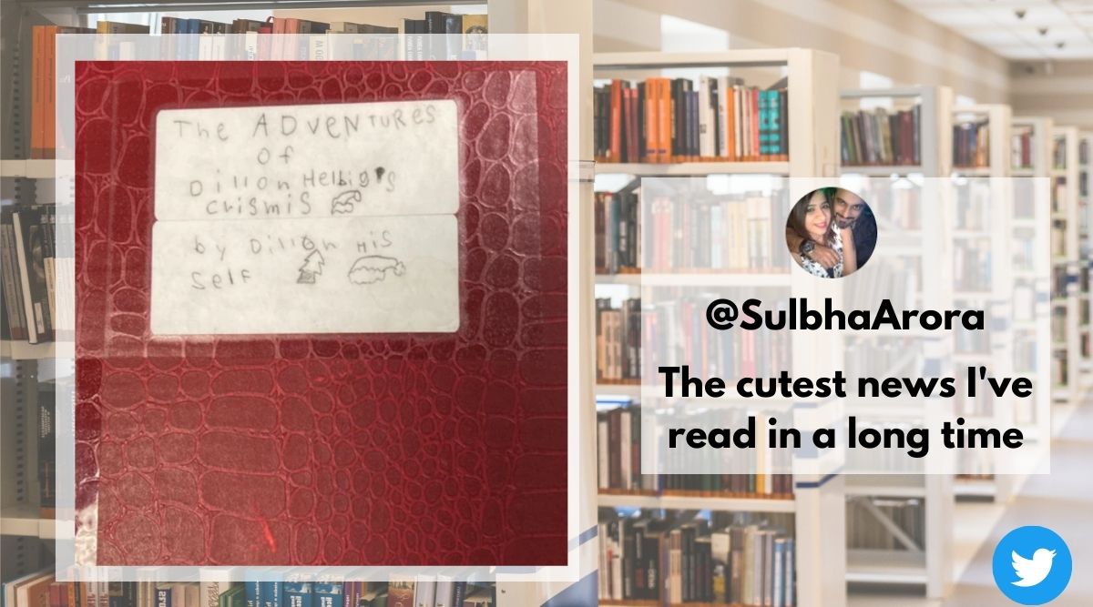8-year-old boy sneaked his handwritten book to a library. It’s a hit