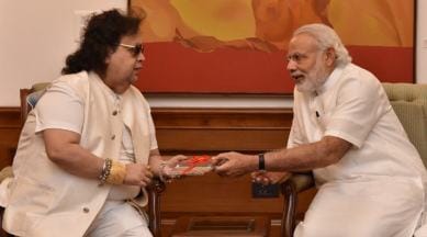 Bappi Lahiri and Narendra Modi