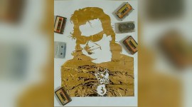 Bappi Lahiri, Bappi Lahiri death, Bappi Lahiri tribute, Bappi Lahiri artwork, Bappi Lahiri fan artwork, tribute to Bappi Lahiri, Bappi Lahiri golden artwork, indian express news