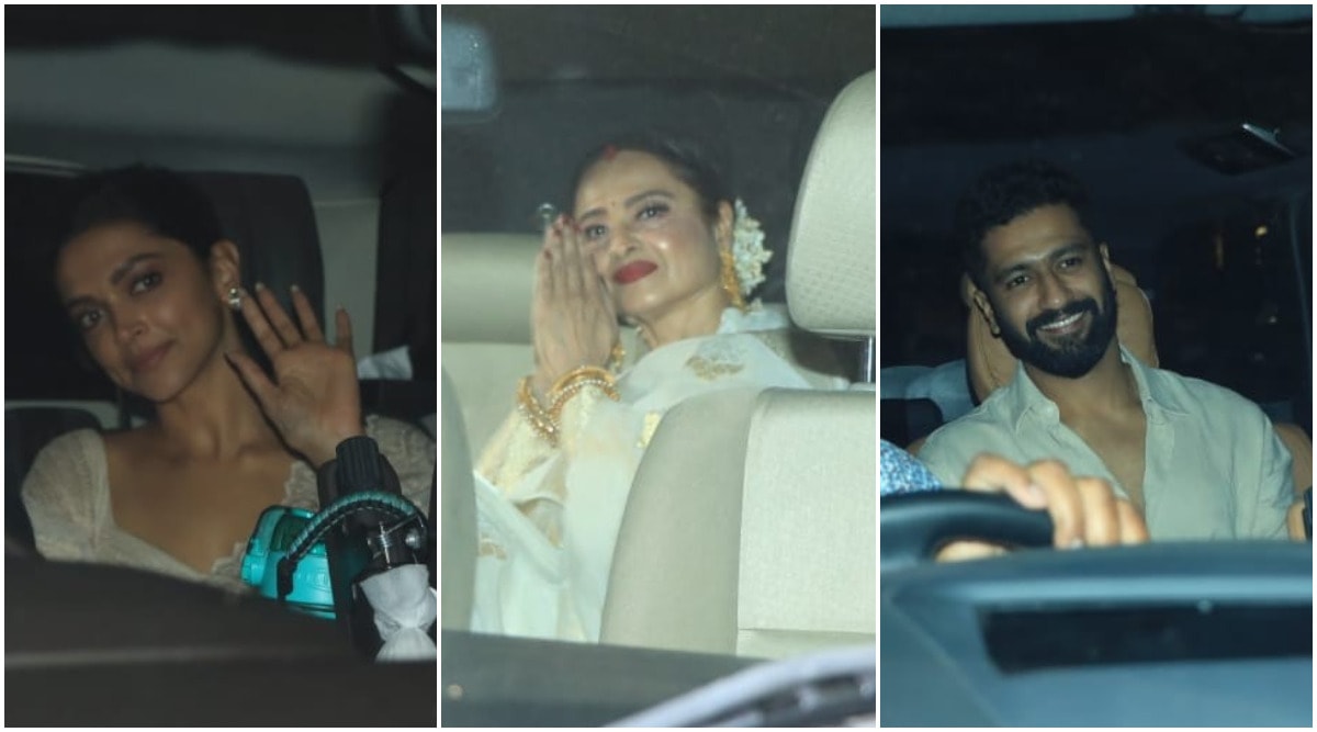 Deepika Padukone, Rekha, Vicky Kaushal Attend Gangubai Kathiawadi ...