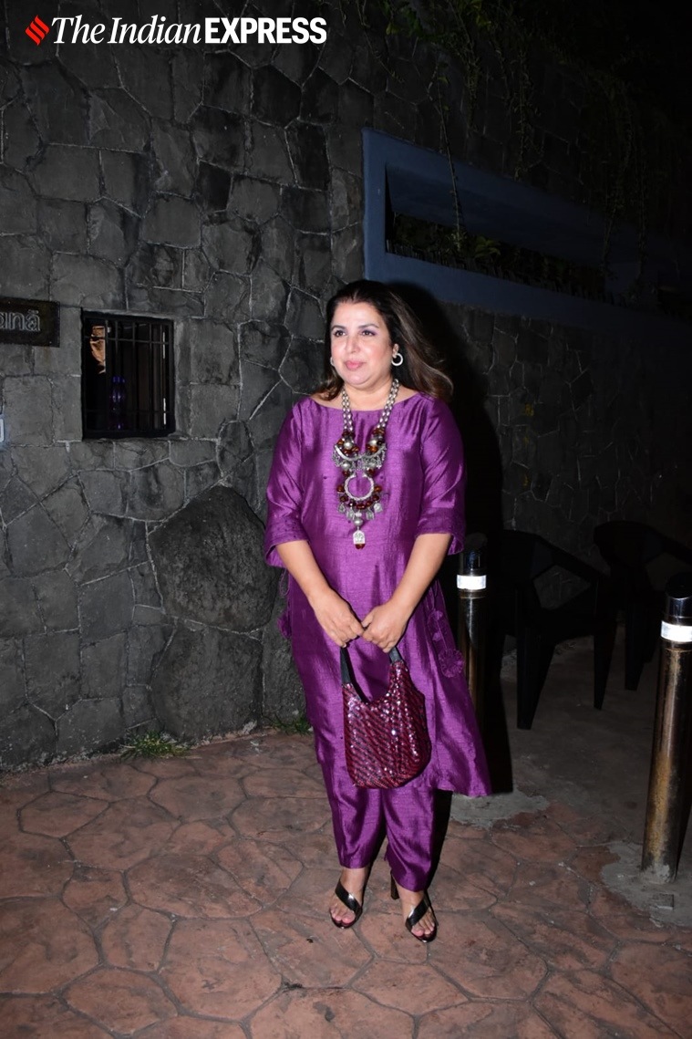 farah khan at farhan shibani wedding