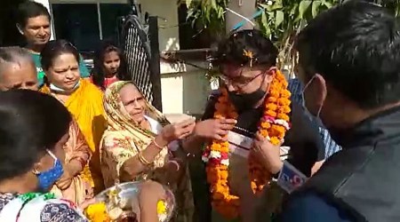 Harshit Sharma, who is in his fourth year of MBBS course in Ukraine, also returned to Bhopal as a result of the tensions there. (Screengrab)