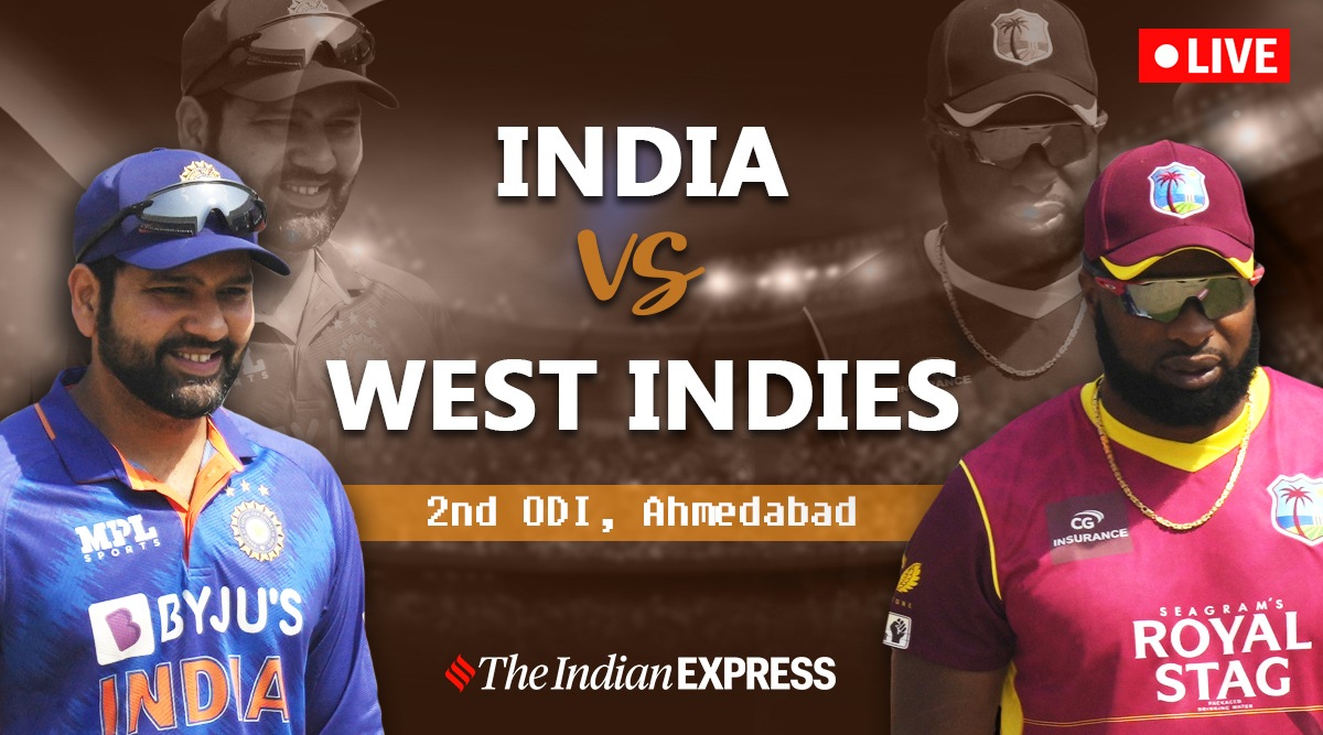 IND vs WI 2nd ODI Live Score