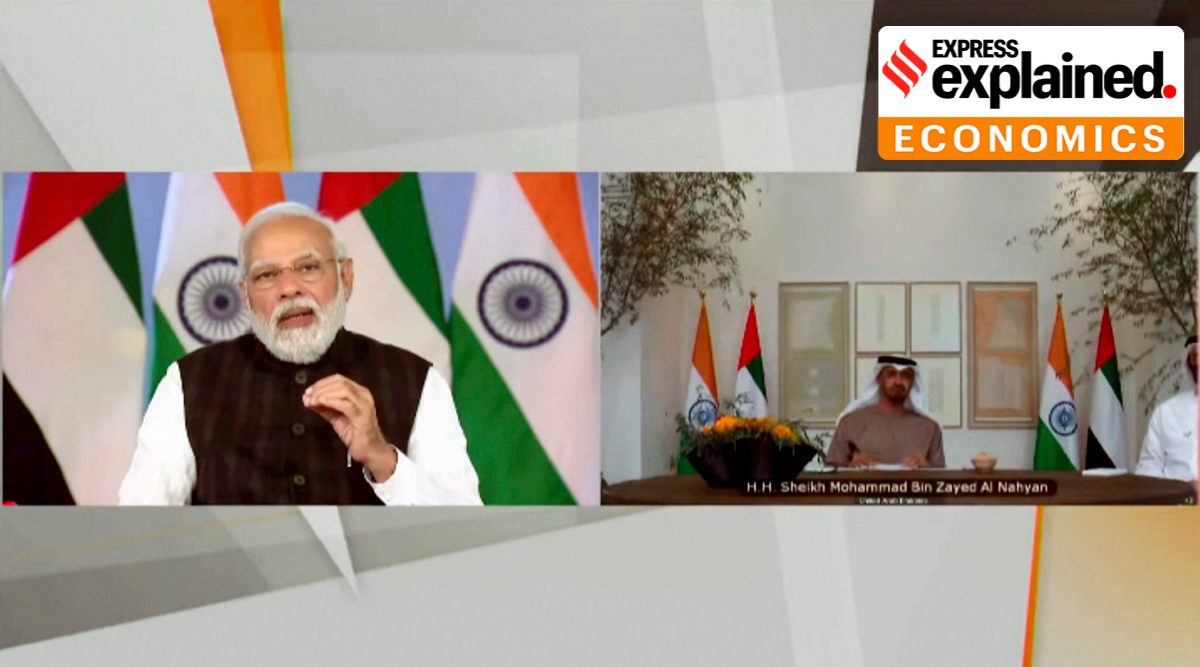 Prime Minister Narendra Modi and Crown Prince of Abu Dhabi Sheikh Mohamed bin Zayed al Nahyan hold a virtual summit, in New Delhi. (PTI Photo)