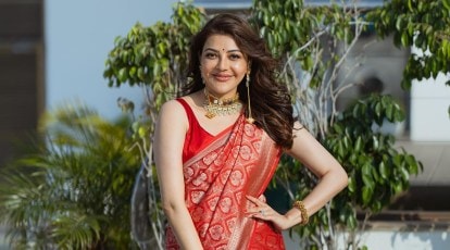 Download Kajal Sex Photo - Mom-to-be Kajal Aggarwal is a sight to behold in red silk sari at her baby  shower | Fashion News - The Indian Express