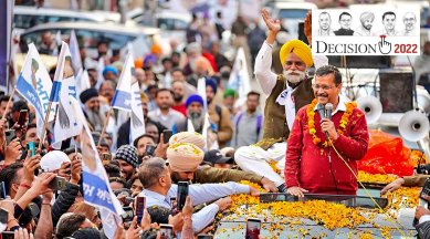 Arvind Kejriwal, Bhagwant Mann, AAP, Congress, Punjab, Punjab latest news, Punjab assembly elections, Punjab polls 2022, indian express