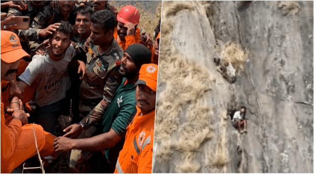 Kerala trekker, trekker rescue, army officer, Hemath, trekker trapped in hill, indian express